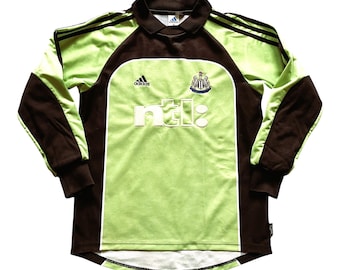 Camiseta de portero vintage Adidas Newcastle 2000-01 (buena) Adultos XS / Jóvenes 164