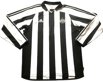 Camiseta local Adidas del Newcastle 2003-05, manga L (buena) Grande