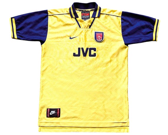 Vintage Nike Arsenal Away Shirt 1996 -97 (good) Adults XS / Youths