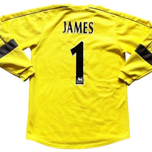 West Ham Goalkeeper Shirt 2001 -03 James 1 (good) Adults XS / Youths see below