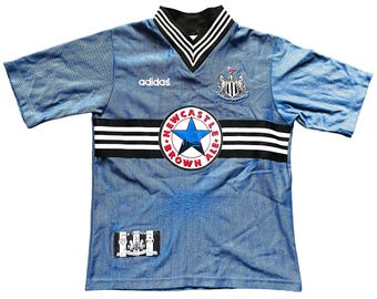 Vintage Adidas Newcastle Away Shirt 1996 -97 Original (good) Large Boys 152 fits XXS