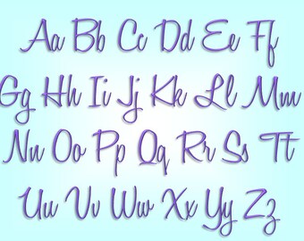 Honey Dew Machine Embroidery Font Monogram Alphabet - 5 Sizes