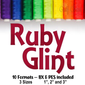 BX Embroidery Digitized Design Font Download, Machine Embrilliance Embroidery Files, PES Format Included!