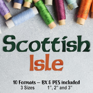 Celtic Machine Embroidery Font Monogram Alphabet, Scottish Gaelic Embroidery Font, Irish Machine Embroidery Font, BX Format Included!