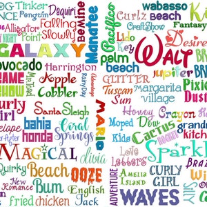 Mega Bundle 80 Best Seller Embroidery Fonts, DST Machine Embroidery Fonts, Embroidery Font Collection, DST Format Only, Instant Download