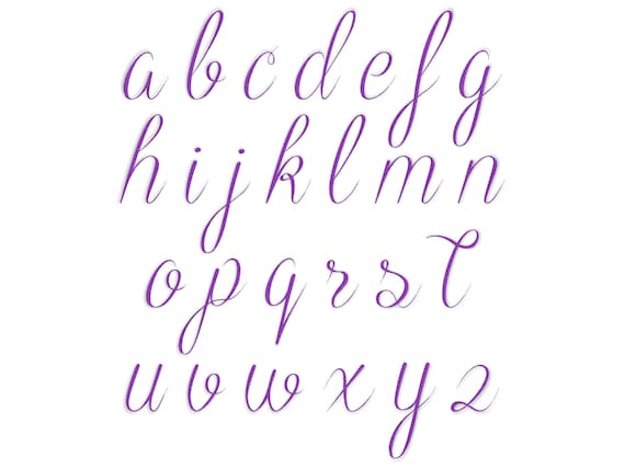 Olivia Machine Embroidery Alphabet Fonts Instant Download Bx  
