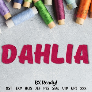 Machine Embroidery Font Alphabet, Embroidery Font Download, Pes Embroidery Font, BX Machine Embroidery Font - 3 Sizes