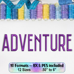 BX Machine Embroidery Embrilliance Font Download, Digitized Alphabet Designs, 12 Sizes & 10 Formats, Multiple Formats Included!!