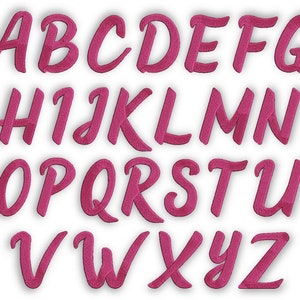 Cursive Machine Embroidery Font Alphabet, Script Machine Embroidery ...