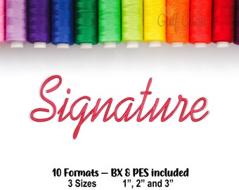 Maskinbroderitypsnitt, monogramalfabet, kursivt broderitypsnitt, Pes-broderitypsnitt, BX-format ingår!! - 3 storlekar