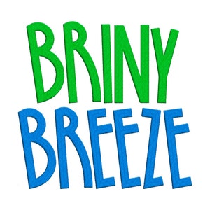 Briny Breeze Machine Embroidery Font Monogram Alphabet, Letter Embroidery Collection, Bx Included, Pes Embroidery Font etc.- 3 Sizes