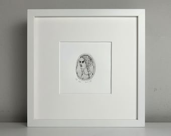 I Am Just a Girl Etching - Limited Edition Fine Art Print