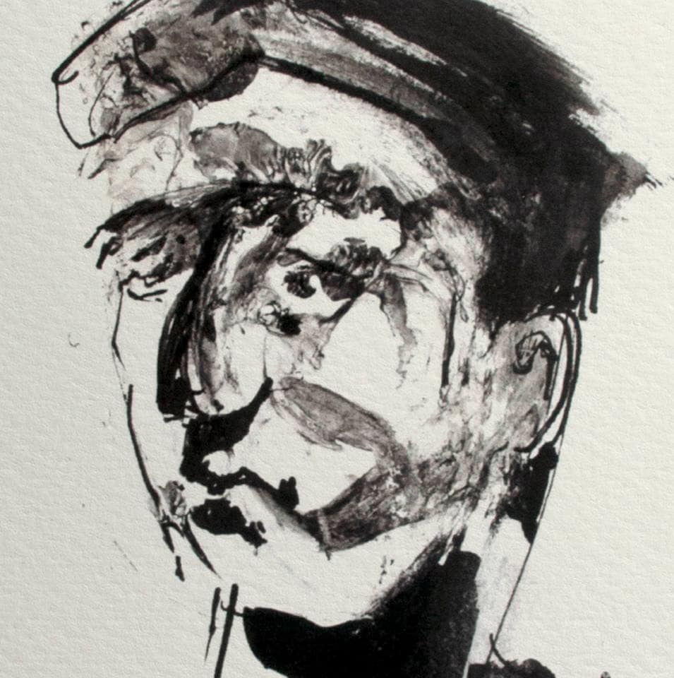 Abstract Ink Portrait Painting Matted Giclee Print - Etsy