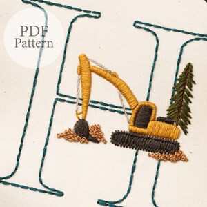 Digging Letters PDF Pattern - A-Z Letters - 8