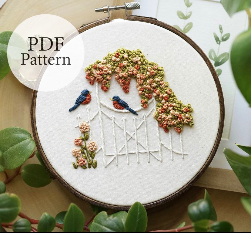 11 Embroidery Patterns & Kits for Garden Lovers
