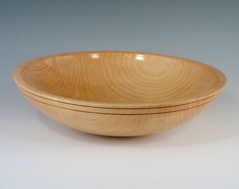 Woodturned Bowl, Salad Bowl, Fruit Bowl, Wood Turn Bowl, Lathe Turn Bowl, Maple Bowl