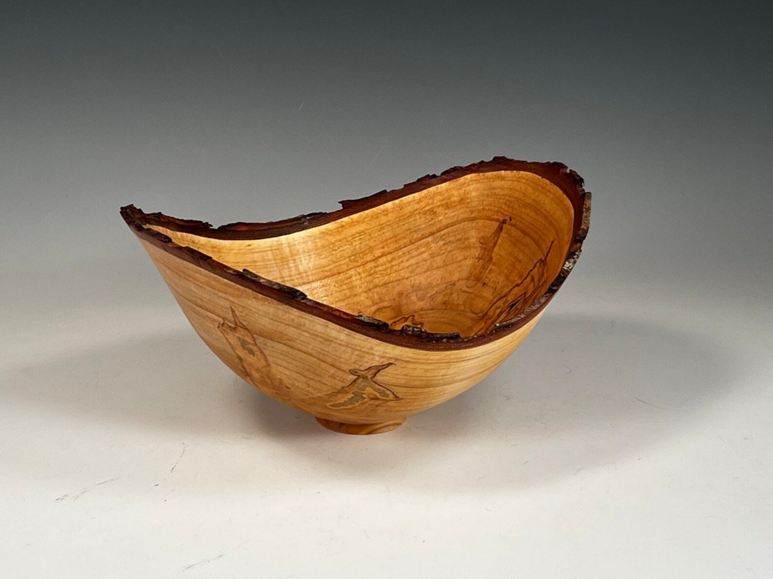 Live Edge Bowl Wood Turn Bowl Maple Live Edge Bowl Etsy