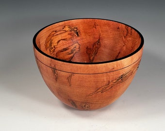 Ambrosia Maple Bowl; Woodturning Ambrosia Maple Bowl