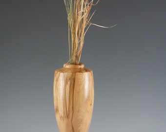 Bud Vase, Flower Vase, Weed Pot, Twig Pot, Hollow Form, Wood Turn Vase