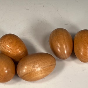 Woodturned Egg, Easter Egg Minimum order is 3 eggs Ten Dollars per egg image 5