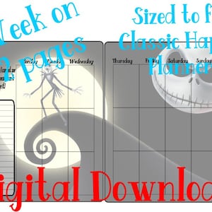 Printable Pumpkin King Vertical Weekly Planner Layout Undated