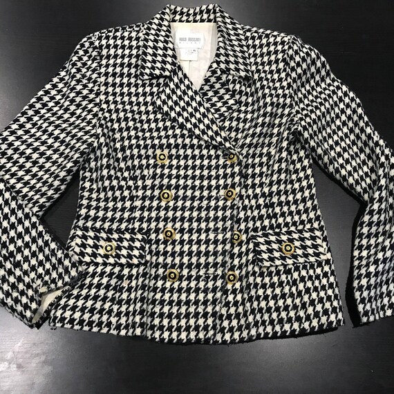 vintage houndstooth blazer