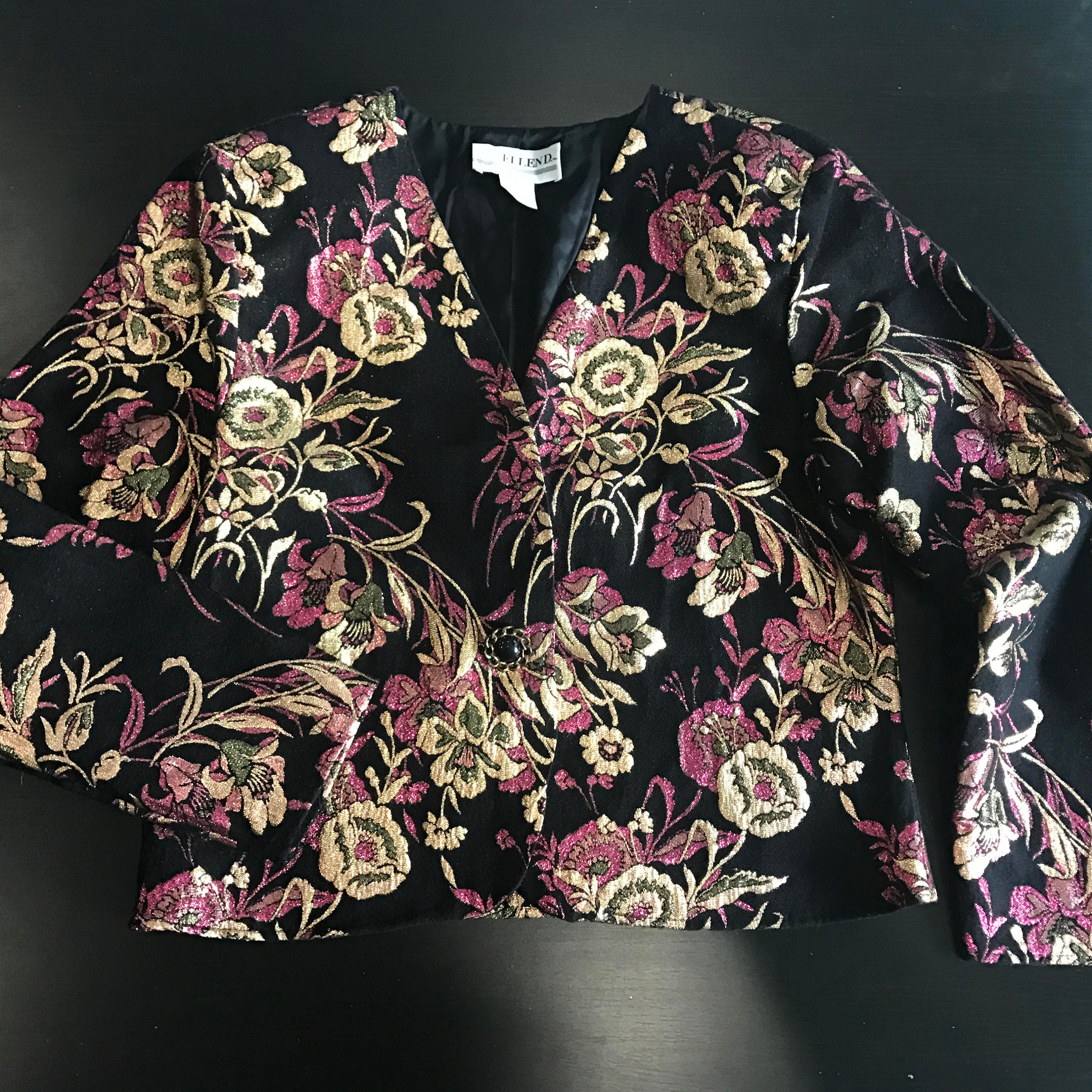 floral evening jacket