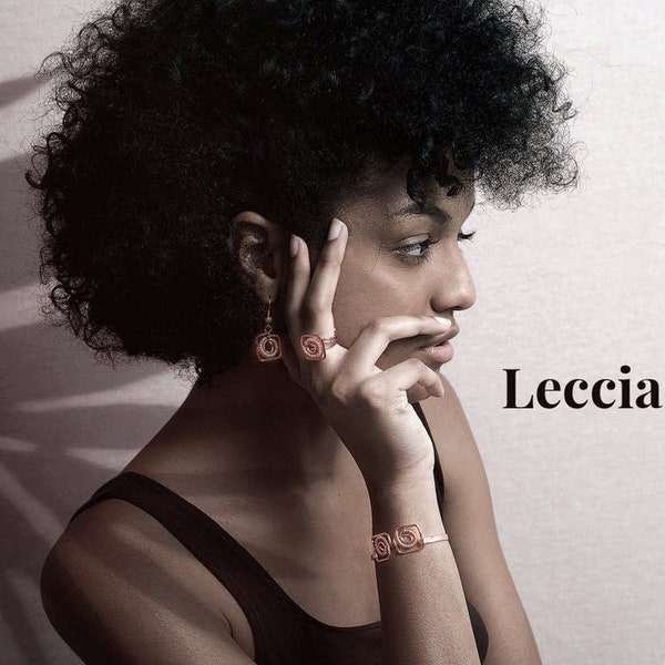 Leccia Set bracciale orecchini anello