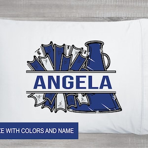 Personalized Cheer Pillowcase, Cheer Squad Pillowcase, Cheerleader Pillow Case, Cheer Team Gift, Cheer Pillowcase, Cheer Camp Pillowcase