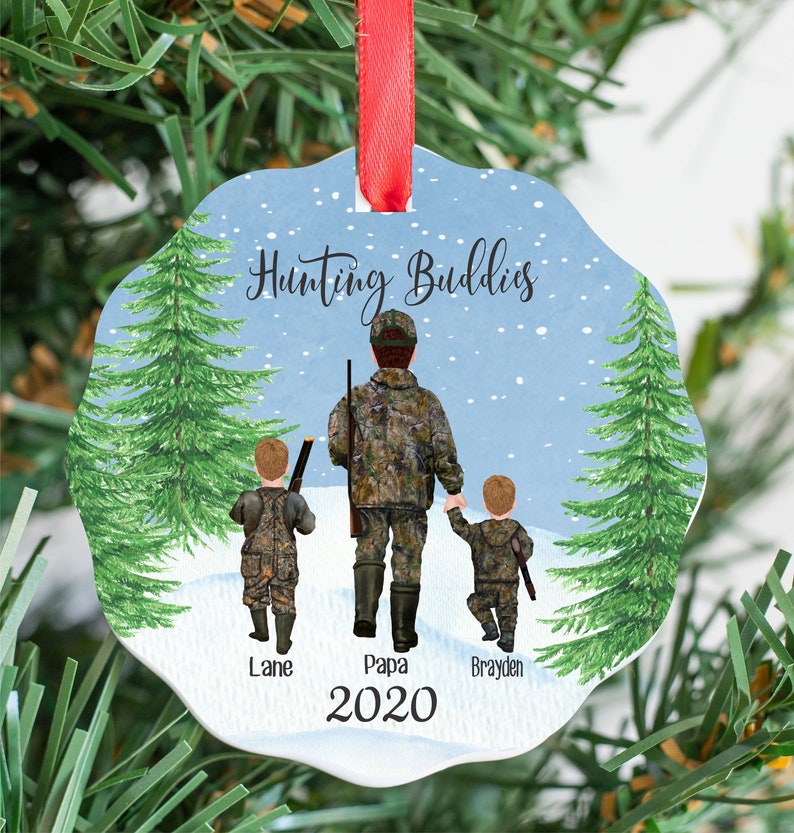 Personalized Hunting Christmas Ornament Hunter Ornament | Etsy