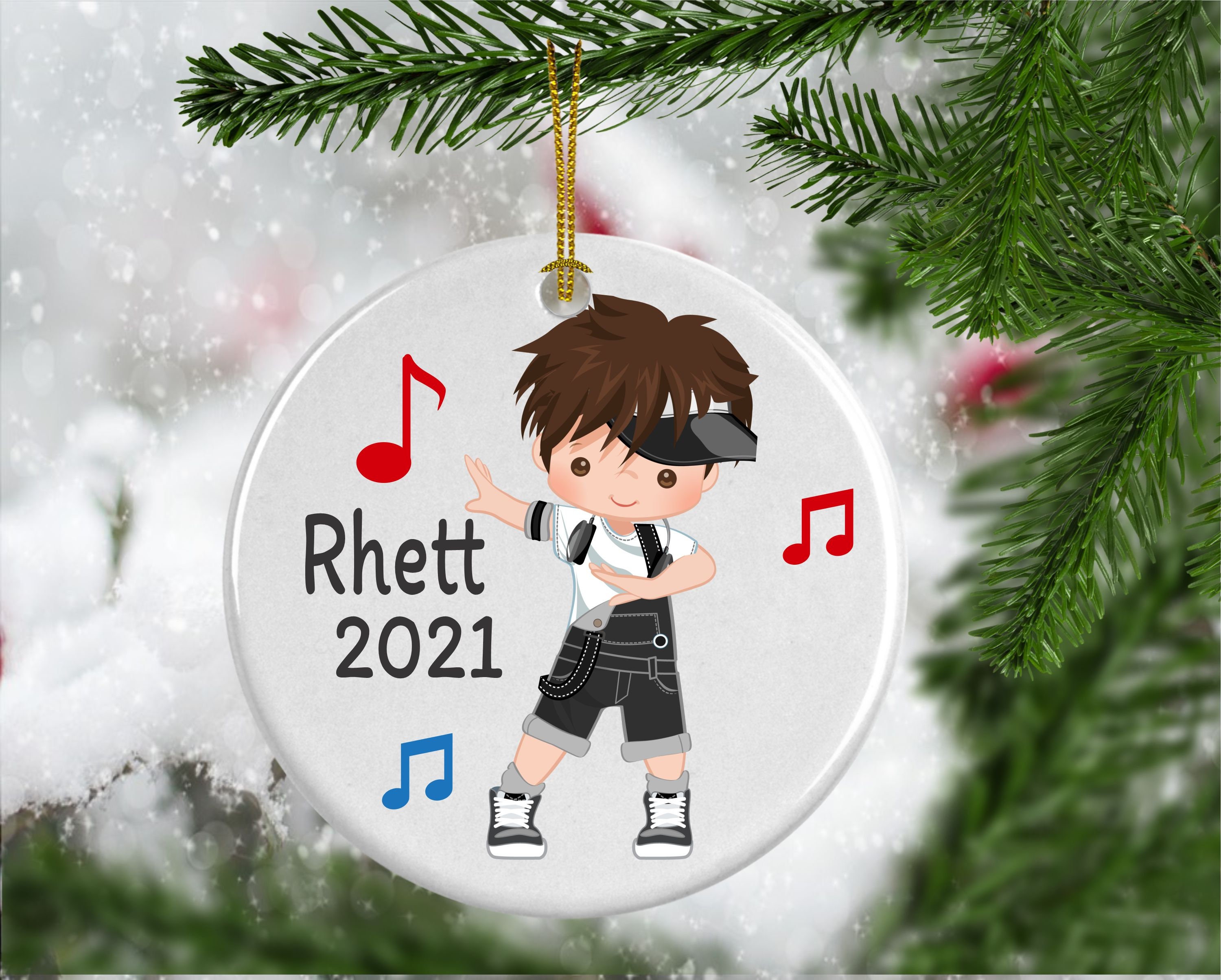 Personalized Hip Hop Dance Ornament Boys Dance Ornament Etsy