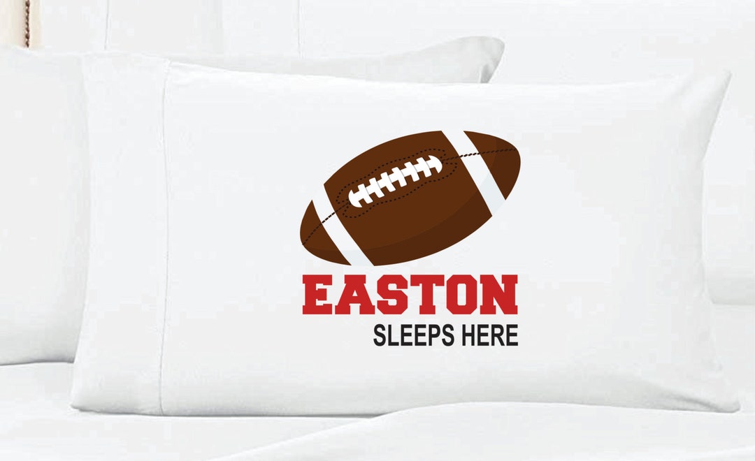 Personalized Football Pillow Case Sports Pillow Case Etsy