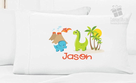 dinosaur pillowcase