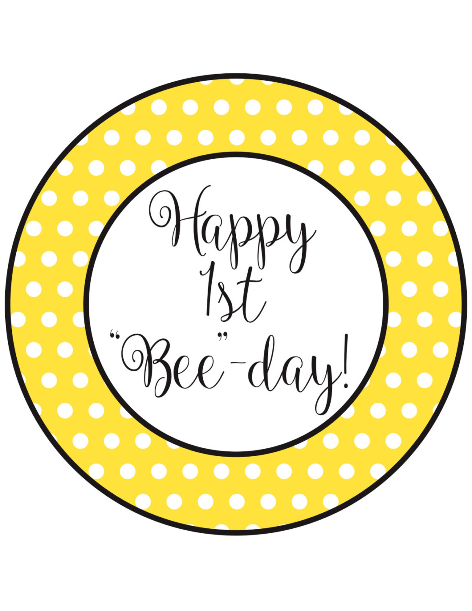 INSTANT DOWNLOAD 1st Birthday Bumble Bee Centerpieces 9 - Etsy