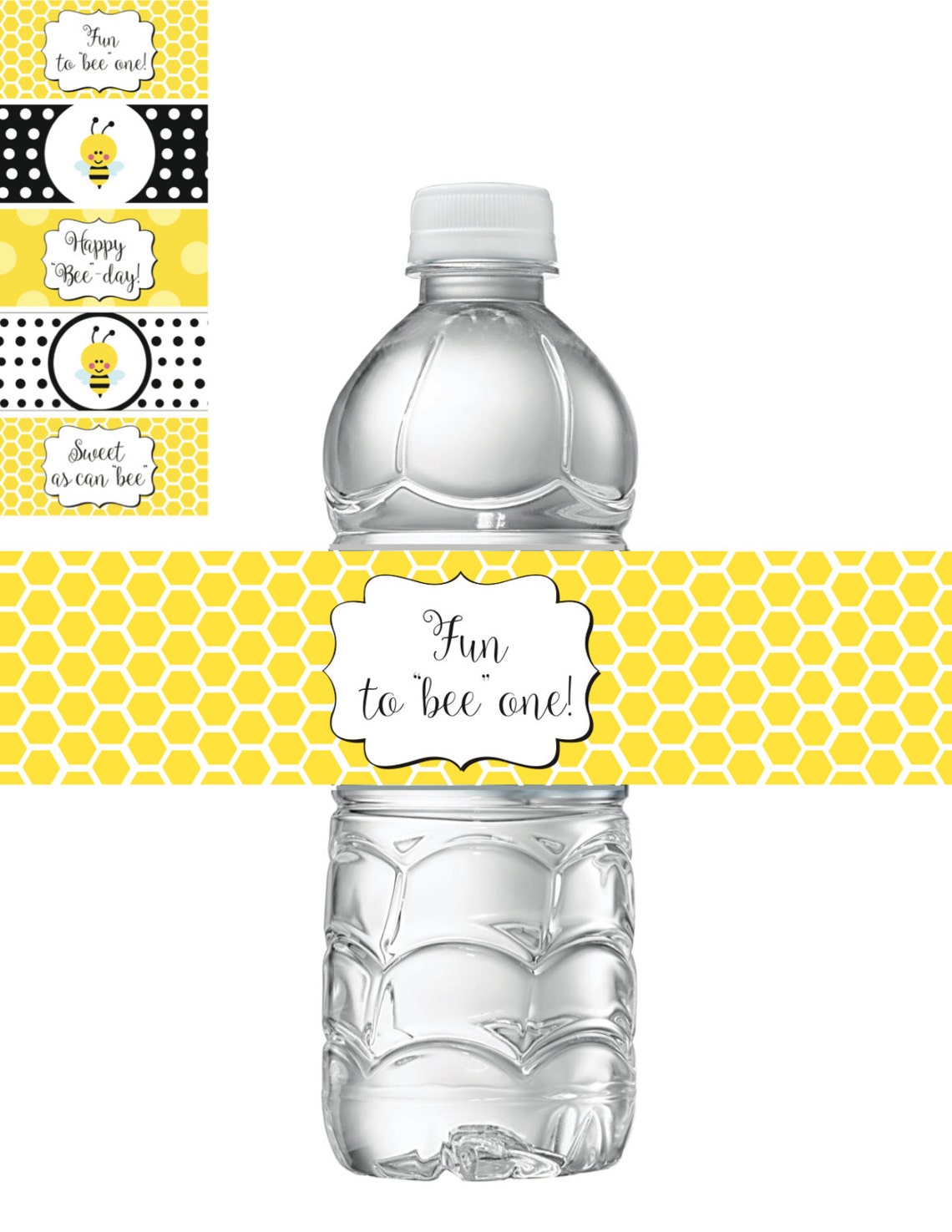 Instant Download Bumble Bee Water Bottle Labels Etsy