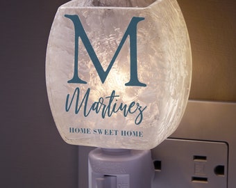Family Initial Personalized Night Light, Gifts for Home