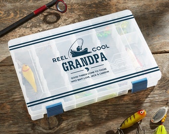 Reel Cool Personalized Tackle Fishing Box, Storage Box, Gifts for Him, Father's Day Gifts, Fisherman Gifts, Gift Ideas for Christmas