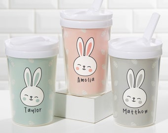 Bunny Treats Personalized Sippy Cup, Easter Basket Stuffers, Easter Gifts for Boys, Kids Easter Gifts, Personalized Easter Gift