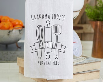 Personalized Grandma's Kitchen Flour Sack Towel: Kitchen Tool Design