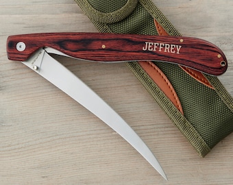 Personalized Fish Fillet Knife - Gift for Him for Father's Day - Engraved fillet fishing knife Gift - Engraved Keepsake for Groomsmen -