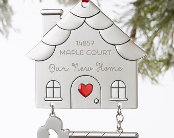 Happy New Home© Personalized Ornament, Gifts for Christmas, Custom Christmas Ornaments, New Home Gifts, Realtor Gift, Christmas Decor