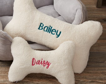 Personalized Dog Bone Large Pet Pillow, Personalized Gifts for Pets, Pet Owner Gifts, Pet Furniture, Gifts for Pets, Stocking Stuffer