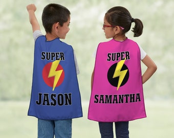 Super Hero Personalized Kid's Cape, Gifts for Kids, Halloween Costumes, Birthday Gifts for Kids, Superhero Capes, Kid Gifts