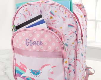 Unicorn Embroidered Kids Backpack, Personalized Back to School Gifts, Gifts for Kids, Embroidery Gifts, Custom Backpack, Toddler Backpack