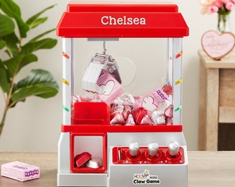 Personalized Valentine's Day Mini Claw Machine, Personalized Toys, Personalized Toys for Kids, Kids Toy, Custom Toy, Personalized Toy
