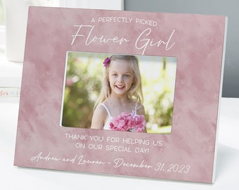 Flower Girl Personalized Frame, Personalized Picture Frame, Personalized Flower Girl Gift, Gifts for Kids, Wedding Party Gifts, Thank You