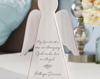 So Amazing God Made An Angel Personalized Memorial Wood Angel, Memorial Gifts, Wooden Keepsake, Personalized Sympathy Gifts