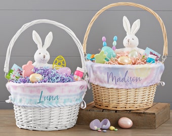 Pastel Tie Dye Personalized Easter Basket, Easter Basket, Kids Basket, Easter, Basket, Personalized Easter Basket, Easter Gift Basket