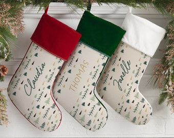 Christmas Aspen Personalized Christmas Stockings, Custom Stockings, Personalized Holiday Stocking, Embroidered Stocking, Christmas Decor