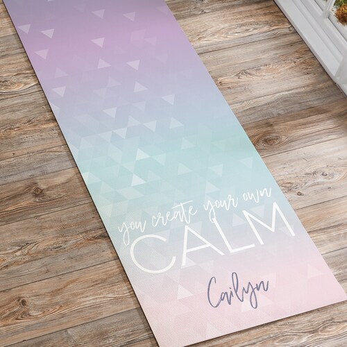 Scripty Style Personalized Yoga Mat Gifts for Her Yoga Etsy